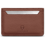 Woolnut Leather Card Holder, cognac