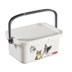 Box Box with lid and handle Multiboxx 6L 26x20x24cm Cat&Dog