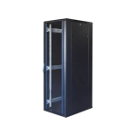 19" 19" Switching cabinet TOTEN, System G, 37U, 600x800, glass door, rear perforated door, up to 800kg, black / G6.6837.9801 / 19-G6