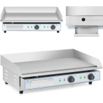 Royal Royal Catering Double grill plate, smooth, 730 x 400 mm, 2 x 2200 W