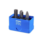 3-piece 3-piece carbide burr set PFERD 1507 Z3P 12mm