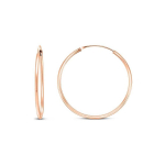 Brilio Brilio Silver Brilio Silver Timeless bronze hoop earrings EA020R