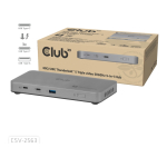 CLUB3D CSV-2563 s&uuml;learvuti dokk ja pordireplikaator Thunderbolt 5 H&otilde;be