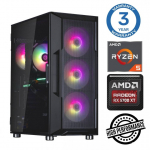 INTOP Ryzen 5 3600 32GB 500SSD M.2 NVME+2TB RX6600 8GB no-OS