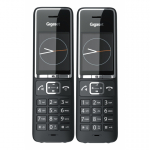 Gigaset COMFORT 550HX Duo Analoog-/DECT telefon Helistaja ID Must