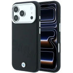 BMW juhul IPHONE 18 Pro/17 Pro, &uuml;hilduv MagSafe'iga (Sign Inclined Deboss Letters), must