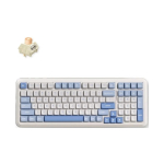 MCHOSE K99 V3 traadita mehhaaniline klaviatuur | US | Icy Creamsicle l&uuml;liti | 2.4GHz, BT | Taevasinine