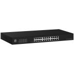 LevelOne Switch 24x GE GEU-2431 19\" Rack Mount Kit Mittejuhitav Gigabit Ethernet (10/100/1000) 1U Must
