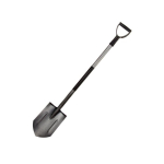 POLSKA Shovel, sharp handle, metal, graphite (handle includes caps)
