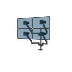Fellowes Tallo 8610301 monitori kinnitus ja alus 101,6 cm (40") Must Laud