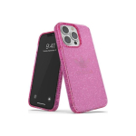 Case Case Adidas OR Protective iPhone 13 Pro / 13 6.1" Clear Case Glitter pink/pink 47121