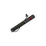 Lanberg SP1-05F-0150-BK pikendusjuhe 1,5 m 5 vahelduvvoolu kontakt Hoonesisene Must