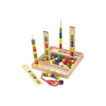 Viga Wooden educational game - bead puzzle