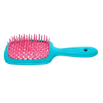 Janeke Small Superbrush small brush for clarifying hair Pink-Blue