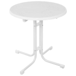 Garden Garden table Dine & Relax 70 cm marble / white PATIO