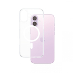PanzerGlass &reg; HardCase Transparent w. White MagSafe iPhone 16 Plus mobiiltelefoni &uuml;mbris Kate L&auml;bipaistev
