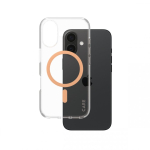 PanzerGlass CARE by &reg; Flagship Case Transparent Urban Combat w. Peachy MagSafe iPhone 16 mobile phone case