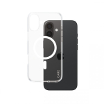 PanzerGlass CARE by &reg; Flagship Case Transparent Urban Combat w. White MagSafe iPhone 16 Plus mobile phone case