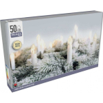 Christmas Christmas Gifts LAMPKI CHOINKOWE ŁAŃCUCH ŚWIETLNY ŚWIECZKI 50 LED CIEPŁY WHITE