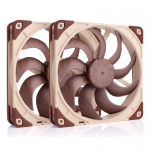 Noctua NF-A14X25 G2 PWM SX2-PP arvuti jahutuss&uuml;steem Arvuti korpus Ventilaator 14 cm Beež 2 tk