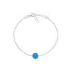 Brilio Brilio Silver Brilio Silver Silver bracelet with synthetic opal BRC124WB