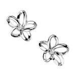Hot Hot Diamonds Paradise earrings Open Petal Stud DE248