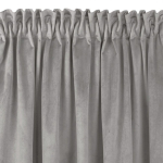 Homede Curtains VELVET PLEAT D 50 F 30 Grey 265 x 175