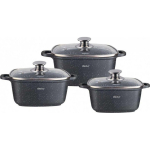 Kuningas Kuningas Hoff 3 Ruudukujuliste POTIDE KOMPLEKT 2.8, 4.4, 6.5L KINGHOFF KH-1607
