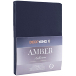 Paklode Paklode DecoKing Amber Tumedas sinine, 240x200 cm, kummiga