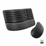 Logitech Wave & Lift Combo juhtmevaba klaviatuur ja hiir