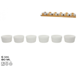 K&uuml;psetusvormid K&uuml;psetusvormid x6 80 ml 7x7x4 cm valged, KITCHEN&GO