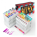 Double-sided Double-sided markers - felt-tip pens ARRTX Oros, 80 colors