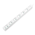LogiLink LPS231 pikendusjuhe 1,5 m 6 vahelduvvoolu kontakt Hoonesisene Valge