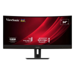 Viewsonic VG3456C PC lamekuvar 86,4 cm (34") 3440 x 1440 pikslit UltraWide Quad HD LED Must