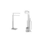 Wenko, Wenko, granite towel rack, 2 arms, clothes rack, stainless steel, 44x87x20 cm