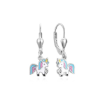 Beneto Playful Dangle Earrings Unicorn AGUC3291D