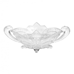 Lumarko Glass bowl on legs with handles