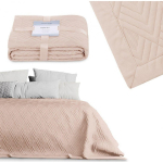 AmeliaHome Bedspreads "color powder pink fabric type - textile microfiber 240x260