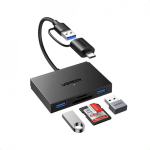 Ugreen Memory Card Reader Micro SD, SD USB 3.0/USB-C OTG with 2xUSB-A Ports