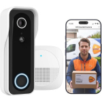 Trust DOORCAM-3000 Must, Valge