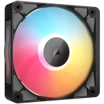Corsair Microsystems Corsair iCUE LINK RX120 II RGB PWM PC Ventilatsiooni Laiendus, Ventilaator, 12 cm, 400 RPM, 2100 RPM, Must