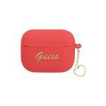 Guess Protective Case Silicone Charm Heart for AirPods Pro Red