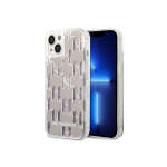 Case Case Karl Lagerfeld KLHCP14SLMNMS iPhone 14 6.1" Hard Case Silver / Silver Liquid Glitter Monogram
