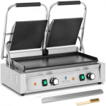 Royal Royal Catering Double contact grill with smooth and grooved plate 48 x 23 cm 3600 W