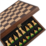 Manopoulos Cork Chess Board 40cm (Brown) With Modern Style Pieces