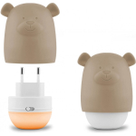 Zazu Benny the Bear night light, Taupe