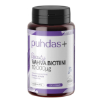 Puhdas+ Beauty Biotin 10,000 &micro;g 60 veggie capsules