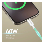LogiLink CU0348 USB-kaabel USB 2.0 1,5 m USB C 0,48 Gbit/s 60 W Roheline