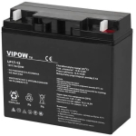 Aku Aku - AGM Vipow 12V 17Ah Suletud Pliihape Aku UPS-i, H&auml;ires&uuml;steemide, H&auml;daolukorras Valgustamiseks, Must