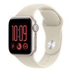 Apple Watch SE 3 (GPS) 40 mm t&auml;hevalge alumiiniumkorpus ja sandv&auml;rvi spordirihm, M/L